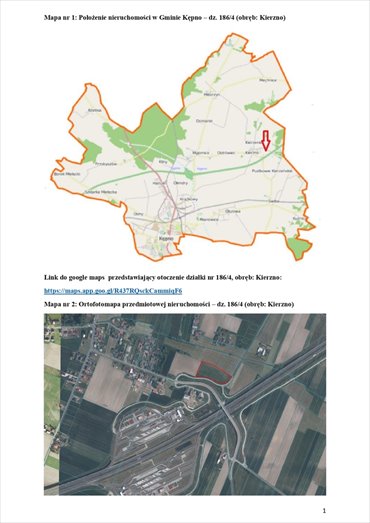 działka na sprzedaż 8719m2 działka Kierzno