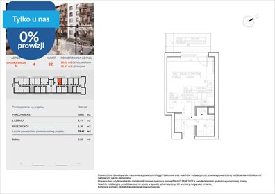 Przestronne 25,43 m² w Bielawach – idealne dla singla lub pod inwestycję mieszkanie Bydgoszcz, Bielawy, Jana Karola Chodkiewicza