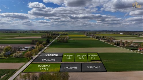 Działka budowlana w Łosińiu, 1400 m², media w drodze działka Łosień