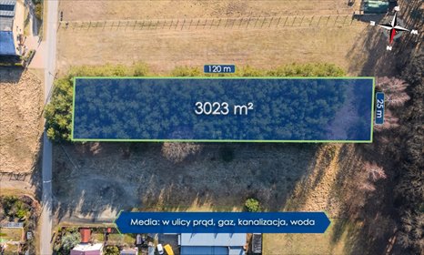 działka na sprzedaż 3023m2 działka Lubliniec, Wymyślacz, Świerkowa