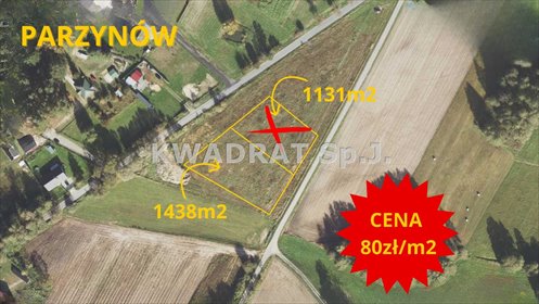 Na sprzedaż działka 1438 m² w Parzynowie - spokój i las działka Parzynów