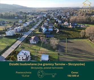 działka na sprzedaż 1340m2 działka Skrzyszów
