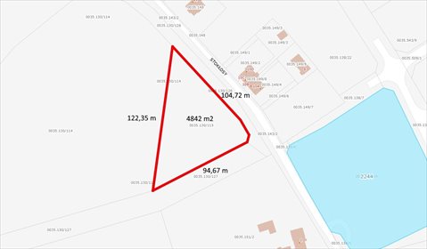 działka na sprzedaż 4842m2 działka Gdańsk, Kokoszki, Stokłosy
