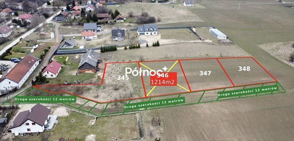 działka na sprzedaż 1214m2 działka Dąbrówka Wielka