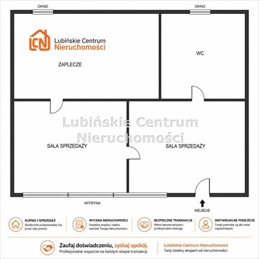 Lokal usługowy 33 m2 z dużymi witrynami w centrum Lubina lokal użytkowy Lubin, Centrum