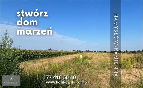 działka na sprzedaż Namysłów Kamienna 880 m2