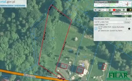 działka na sprzedaż 1766m2 działka Kocierz Rychwałdzki, Widokowa