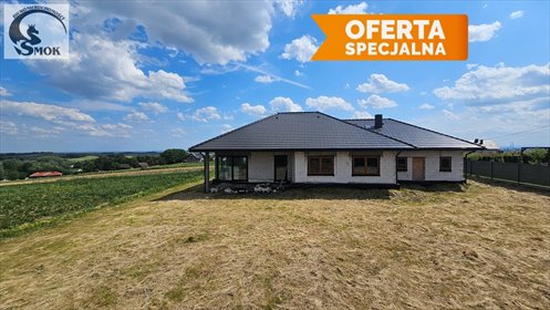 Nowoczesny dom 195 m2 z widokiem, stan surowy zamknięty dom Głęboka