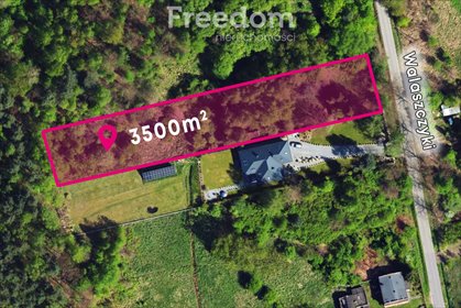 Działka 3500 m² z lasem i oczkiem wodnym w Walaszczykach działka Walaszczyki