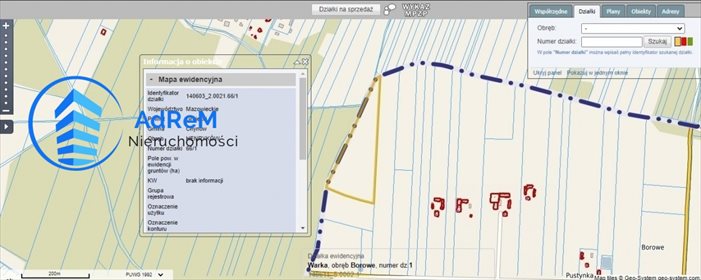 działka na sprzedaż 30100m2 działka Warka