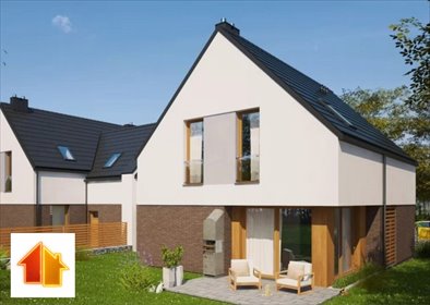 Nowoczesny dom bliźniak 145 m2 w Suszcu – stan surowy zamknięty dom Suszec, Skotnicza