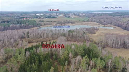 Duża działka rolna 3,4 ha nad jeziorem w Kruklankach - polecam! działka Kruklanki
