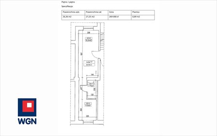 Kawalerka 27,25 m² w centrum Bydgoszczy - polecam mieszkanie Bydgoszcz, Podgórna