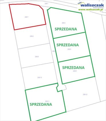 działka na sprzedaż 1222m2 działka Sulejów, Dobra Woda, Dobra Woda