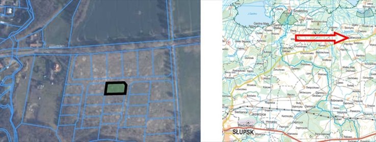 Działka rolna w Główczycach, 1436 m², atrakcyjna cena działka Główczyce