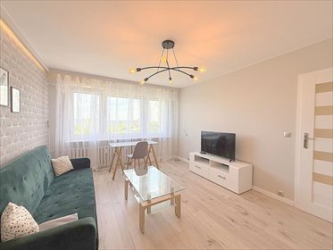 42 m² - 2 pokoje z panoramicznym widokiem i pełnym wyposażeniem mieszkanie Poznań, Rataje, Osiedle Lecha 125