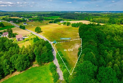 Duża działka 2898 m² pod dom w otoczeniu natury działka Nowa Wieś Przywidzka