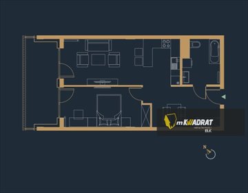 mieszkanie na sprzedaż 57m2 mieszkanie Ełk, Osiedle Jeziorna