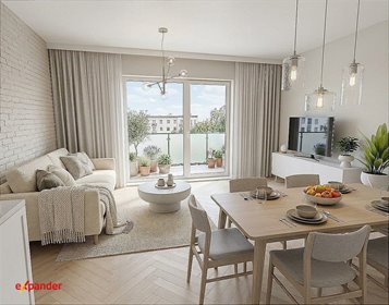 Do sprzedania nowoczesne 2-pokojowe mieszkanie 44,63 m² z balkonem mieszkanie Zalasewo, Kórnicka