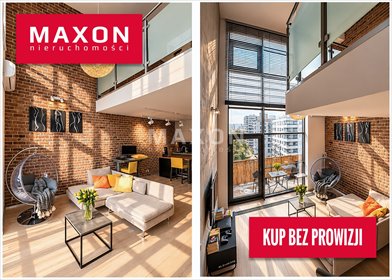 Loft 67m2 z wysokim sufitem, tarasem i klimatyzacją. mieszkanie Warszawa, Mokotów, ul. Jana Pawła Woronicza
