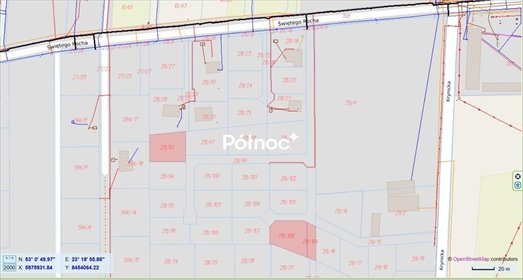 Działka 859 m² w Zabłudowie (spokojna okolica, media) działka Zabłudów, św. Rocha
