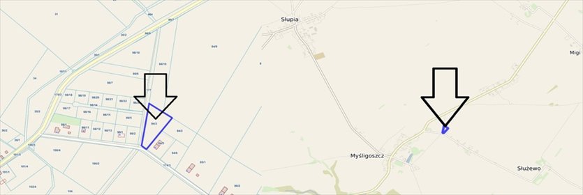 działka na sprzedaż 4000m2 działka Myśligoszcz