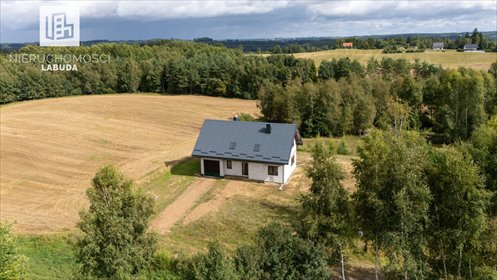 Dom w stanie surowym zamkniętym - 164,51 m² - duża działka 1405 m² dom Borek Kamienny