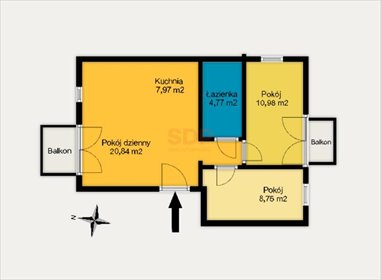 mieszkanie na sprzedaż 55m2 mieszkanie Wrocław, Psie Pole, Poświętne, Kamieńskiego Henryka Michała