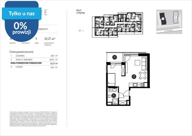 Nowoczesne 33,25 m² na sprzedaż w Bydgoszczy! mieszkanie Bydgoszcz, Toruńska