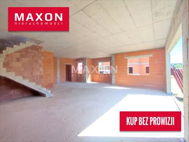 Nowoczesny bliźniak w Wilanowie z garażem i dużym poddaszem dom Warszawa, Wilanów