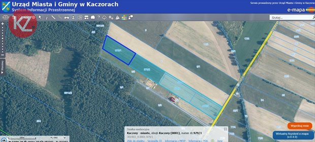 Działka inwestycyjna 2,66 ha pod magazyny i logistykę działka Kaczory, Jagodowa