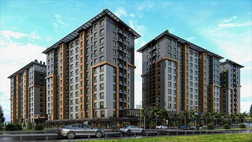 Nowoczesny 2-pokojowy apartament z basenem i widokiem mieszkanie Stambuł, Akşemsettin, Eyüpsultan, Stambuł
