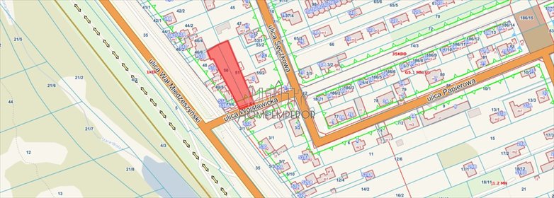 Działka 1320 m² w Warszawie (Wawer, Wojsławicka) działka Warszawa, Wawer, Las, Wojsławicka