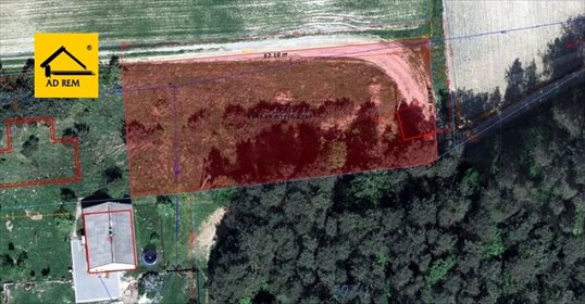 działka na sprzedaż 1600m2 działka Zalesie, Podleśna