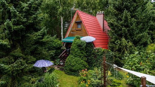 Dom rekreacyjny 58 m² z ogrodem w Rowach zapraszam dom Rowy
