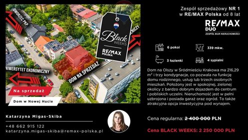 dom na sprzedaż 216m2 dom Kraków, Olsza, Olsza, Żułowska