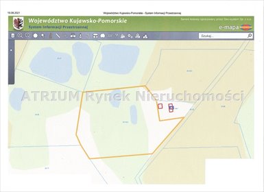 Na sprzedaż działka 1,59 ha z lasem i dostępem do jeziora działka Sierakowy