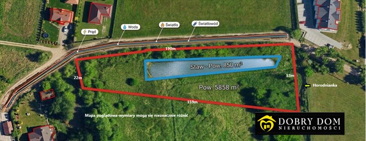 Działka 5858 m² w Krupnikach (blisko Białegostoku) działka Krupniki