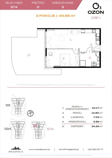 mieszkanie na sprzedaż 50m2 mieszkanie Kraków, Prądnik Biały, Stefana Banacha