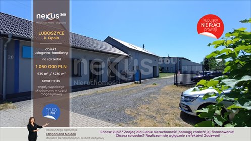 Do sprzedania kompleks magazynowo-biurowy 3230 m² w Luboszycach lokal użytkowy Luboszyce