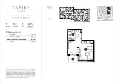 mieszkanie na sprzedaż 33m2 mieszkanie Bydgoszcz, Toruńska