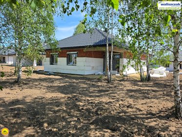 Nowoczesny dom parterowy z garażem i tarasem dom Piotrków Trybunalski