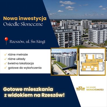 Sprzedam nowoczesne 3-pokojowe mieszkanie z indywidualną logotermą mieszkanie Rzeszów, Św. Kingi