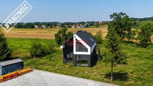 Polecam nowoczesny dom 155 m² w Wołowicach z garażem i dużymi przeszkleniami dom Wołowice, Bajeczna