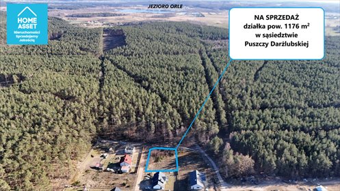 Działka 1176 m² pod dom wśród natury, szybki dojazd działka Warszkowo, Świerkowa