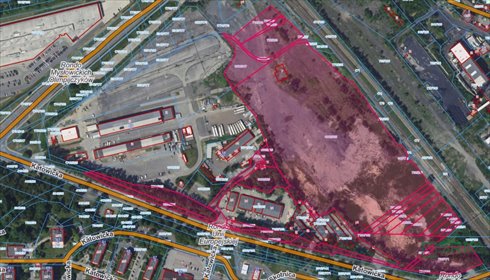 Działka inwestycyjna 84 tys. m² z mediami, kopalnia Mysłowice działka Mysłowice, Piasek, Katowicka, B. Świerczyny, Obrzeżna Północna