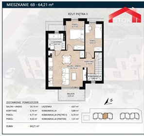 Zapraszam do 3-pokojowego apartamentu 64 m² na Mickiewicza mieszkanie Białystok, Mickiewicza, Mickiewicza