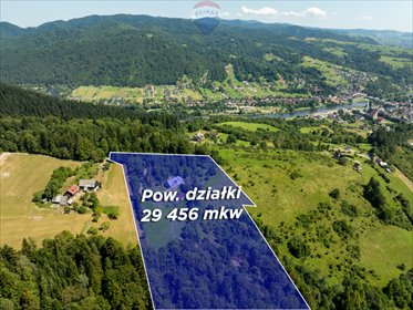 działka na sprzedaż 29456m2 działka Krościenko Nad Dunajcem, Lubań