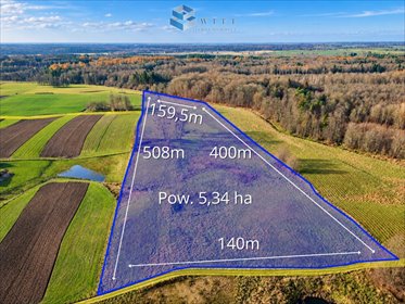 działka na sprzedaż 53400m2 działka Jędrychówko