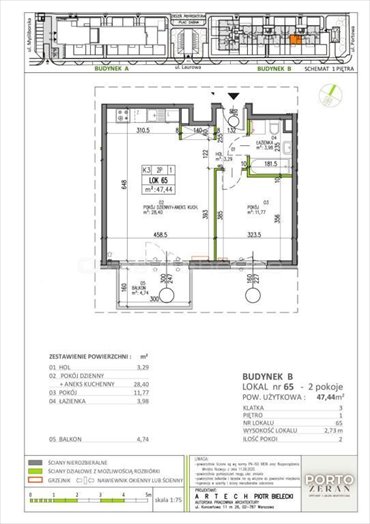 mieszkanie na sprzedaż 47m2 mieszkanie Warszawa, Białołęka